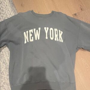 Gray New York Men's Sweater